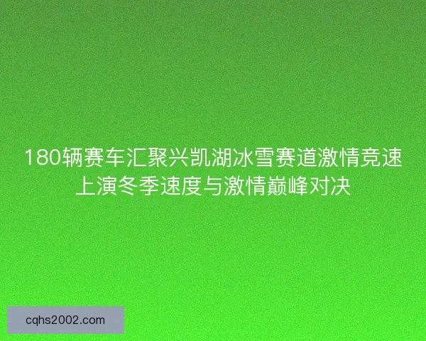 180辆赛车汇聚兴凯湖冰雪赛道激情竞速上演冬季速度与激情巅峰对决